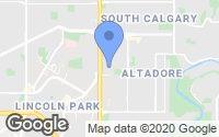 Map of Vista Heights, AB